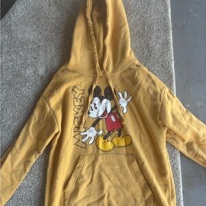 Mickey Mouse Yellow Graphic Hoodie